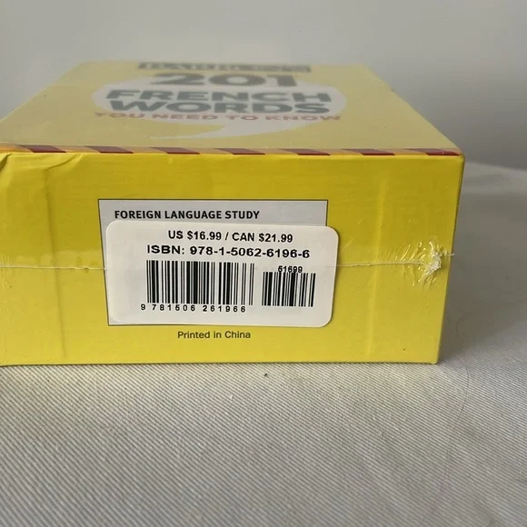 Barrons 201 French words & 291 French phrase flashcards and French dictionary - Picture 10 of 11